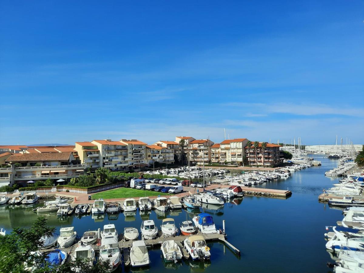 Appartement T2 Vue Mer Et Port,2 Balcons, Parking Prive Canet-en-Roussillon Exterior foto